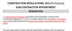 A9 Sub Contractor Appointment 7 (1) (c) (v)